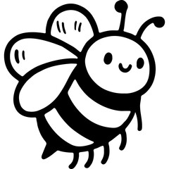 Smiling Doodle Bee