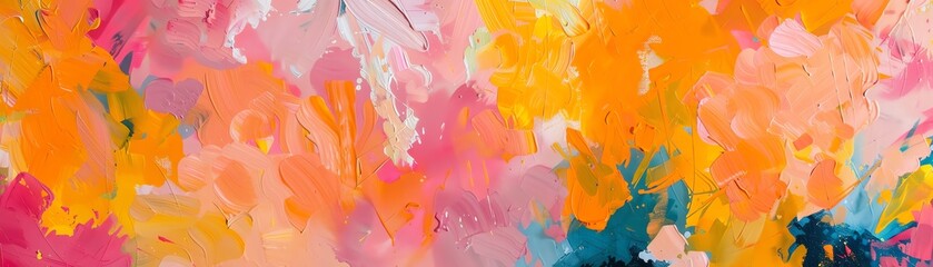 abstract art in the style of matisse, palette of vibrant, uplifting colors like sunny yellows, bright oranges, and soft pinks, reflecting the joyful and empowering mood of the lyrics Fluid, organic sh - obrazy, fototapety, plakaty
