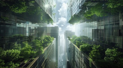Towering Building Covered in Window Plants