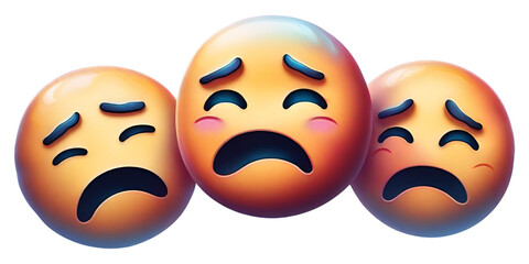Very sad mood emojies 