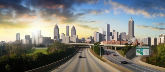 Skyline of downtown Atlanta.