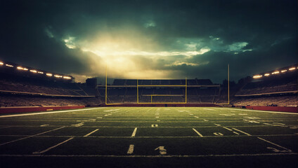 an American football field