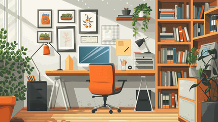 Office Creative Corner flat style