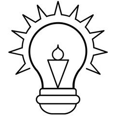 light bulb icon vector