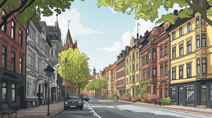 Oslo Nobel Avenues cartoon