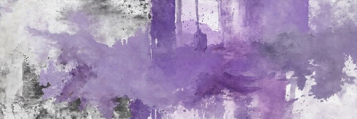 Abstract grunge art  in lavender purple tones. Contemporary painting. Modern poster for wall decoration