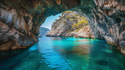 Radiant Capri Blue Grotto - obrazy, fototapety, plakaty
