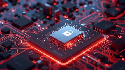 The electronic chip shown in the image plays a key role in ensuring the security and privacy of users in the digital age. - Powered by Adobe