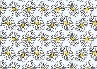 Abstract pattern of  daisy flower, origami flowers background.style for banners,prints,clothing,wallpaper,posters, websites,online shopping.Vector illustration design and creative idea.eps10.