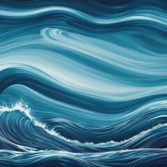 Waves Abstract Art