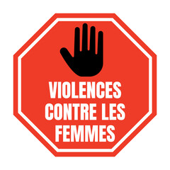 Symbole stop violences contre les femmes