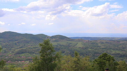 view of the mountains