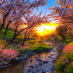 Colorful Spring Creek