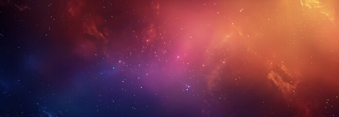 Multicolored Background of Clouds and Stars