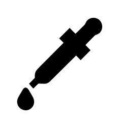 Dropper icon vector graphics element silhouette birds sign symbol illustration on a Transparent Background