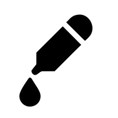 Dropper icon vector graphics element silhouette birds sign symbol illustration on a Transparent Background