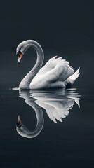 Illustration of a swan
