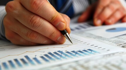 Financial planning: A financial advisor helps clients navigate complex graphs, guiding them toward sound investment strategies.