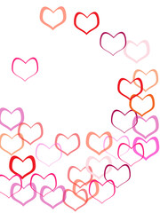 Symbol of love. Copy space.