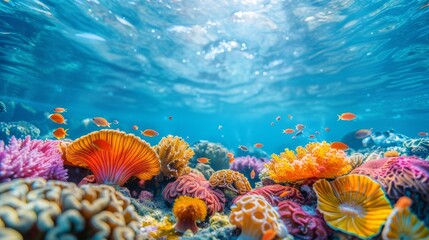 Diverse Coral Reef Ecosystem