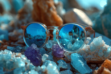 View of the sunglass-related background image