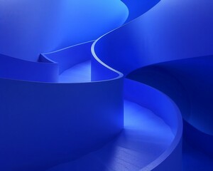 3d background product display in starry blue, abstract and simple