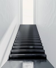 Fototapeta na wymiar A Monochrome Staircase