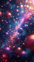 Obraz na płótnie Canvas Blurry Space Filled With Stars