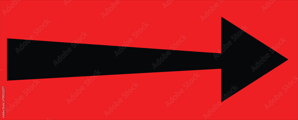 Poster black arrow pointing right. arrow shape icon element .