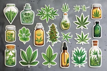 Comprehensive Analysis of Cannabis and Sativa in Daily Care: Exploring CBC, Chemical Formulas, and Lifestyle Changes with Addict Prevention Techniques - obrazy, fototapety, plakaty