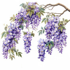 Fototapeta premium Flower Illustration on a White Background