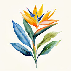 Flower Illustration on a White Background