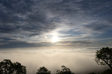 sunset in the clouds