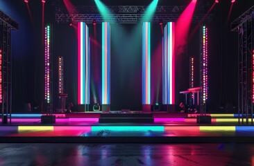 Illuminated Stage Set-Up