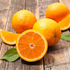 Fresh Orange isolated on white background