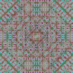 Abstract kaleidoscope background. Beautiful multicolor kaleidoscope texture. Unique kaleidoscope design. Delicate lilac color.