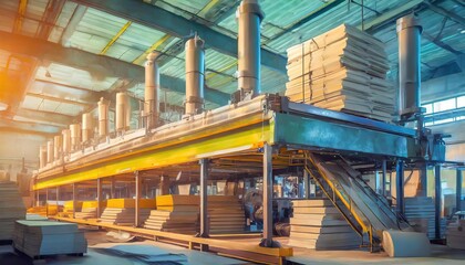 Fototapeta premium Logistics and transportation Industrial Container Cargo freight ship, forklift handling
