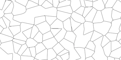 Abstract white crystalized broken glass background .black stained glass window art pattern vector illustration. broken stained glass black lines geometric pattern .