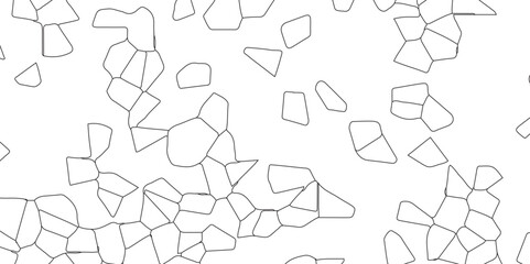 Abstract white crystalized broken glass background .black stained glass window art pattern vector illustration. broken stained glass black lines geometric pattern .