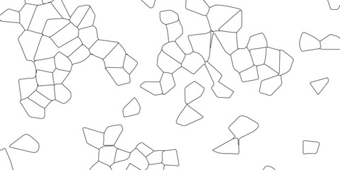 Abstract white crystalized broken glass background .black stained glass window art pattern vector illustration. broken stained glass black lines geometric pattern .