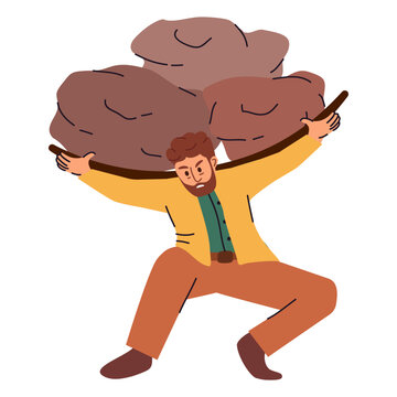 Workers Carrying Rocks Man Carrying Heavy Rock Images – Browse 1,882 Stock Photos, Vectors ...