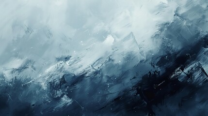 gray, blue, and grey tones in an abstract expressionist painting background