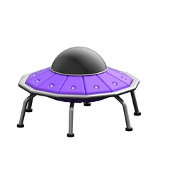 Mystical Flying Saucer 3D Render © Abubakar Muneer