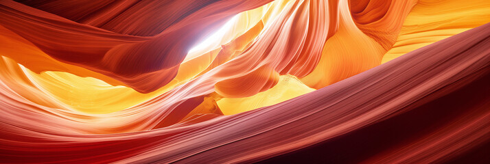 Mystical Light Beams in Antelope Canyon, USA - obrazy, fototapety, plakaty