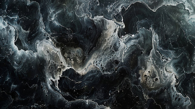 A whisper of silver moonlight on a velvety marble canvas in shades of night./ 