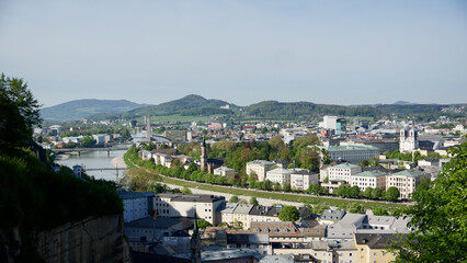 Panorama der historischen Altstadt von Salzburg