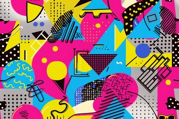 Geometric 90s background