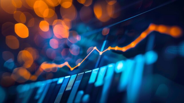 Revenue projection: A chart displays upward trending revenue figures, reflecting a promising outlook for the company's financial performance.
