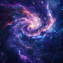 Cosmic Chromatics Vibrant Galactic Background