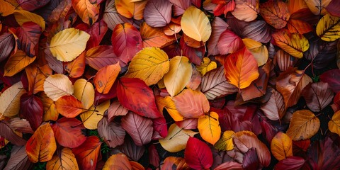 Orange autumn leaves background